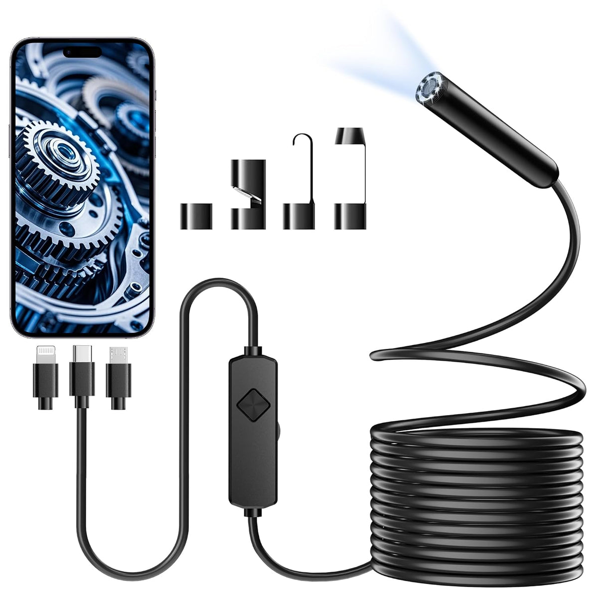 TorqueScope™ — HD Engine Inspection Camera for Your Phone