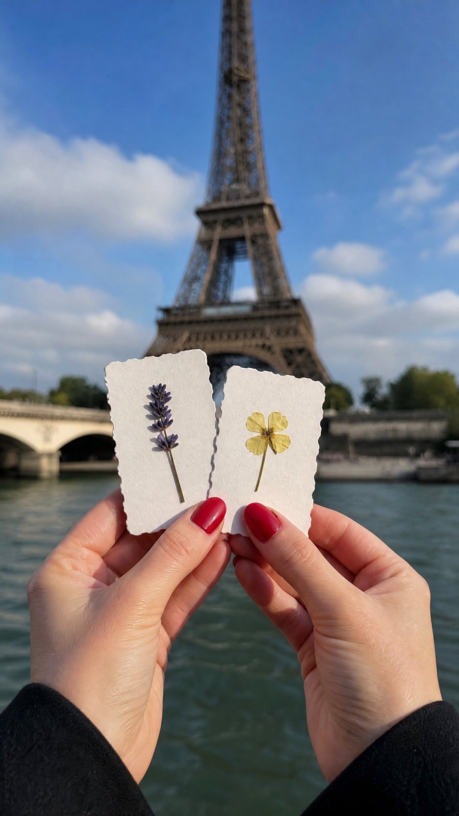 TravelPetals pocket flower press on a trip